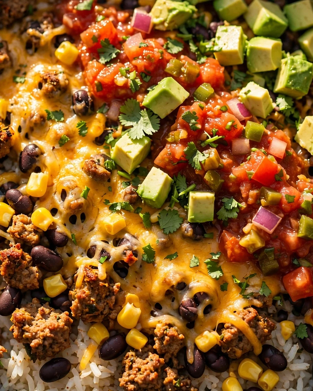 Beef and Black Bean Taco Skillet with Rice